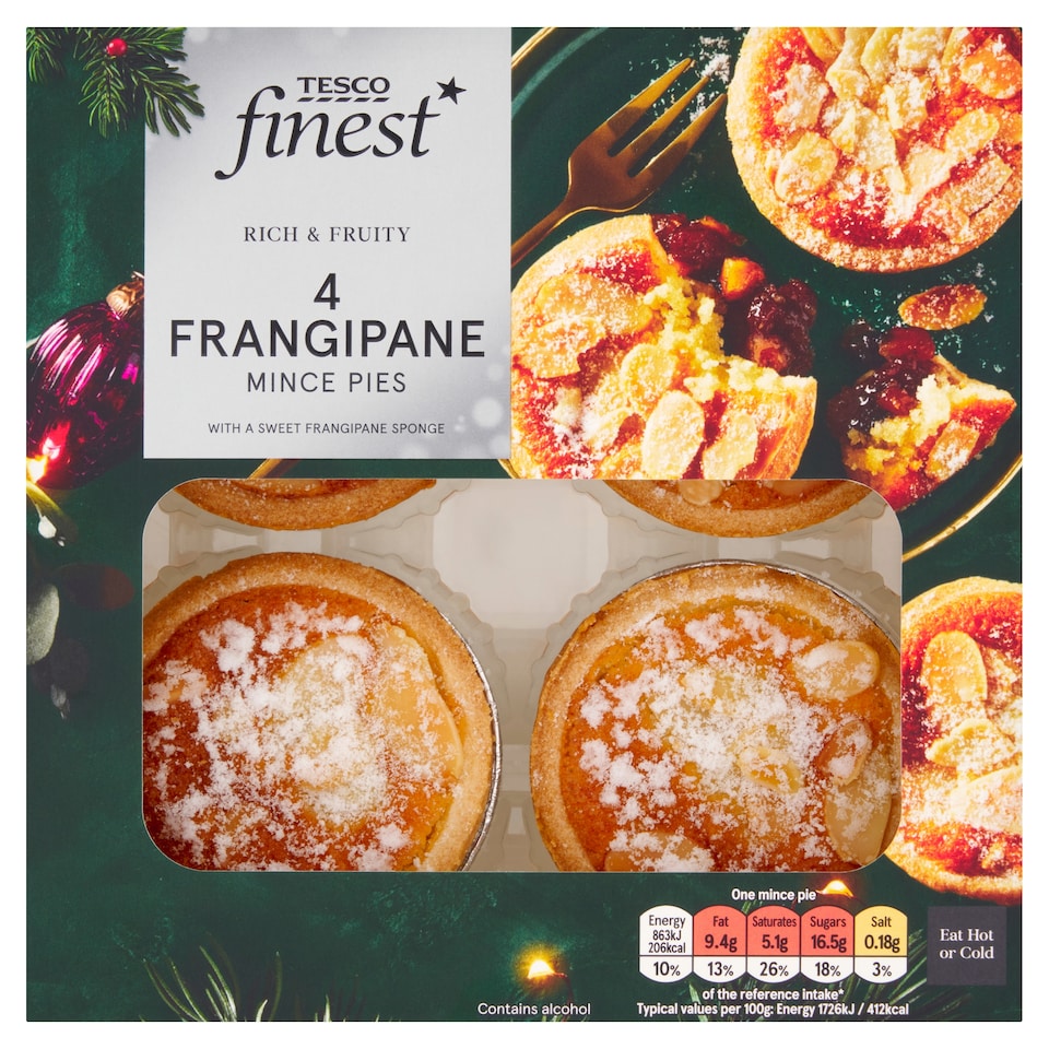 Tesco Finest 4 Frangipane Mince Pies