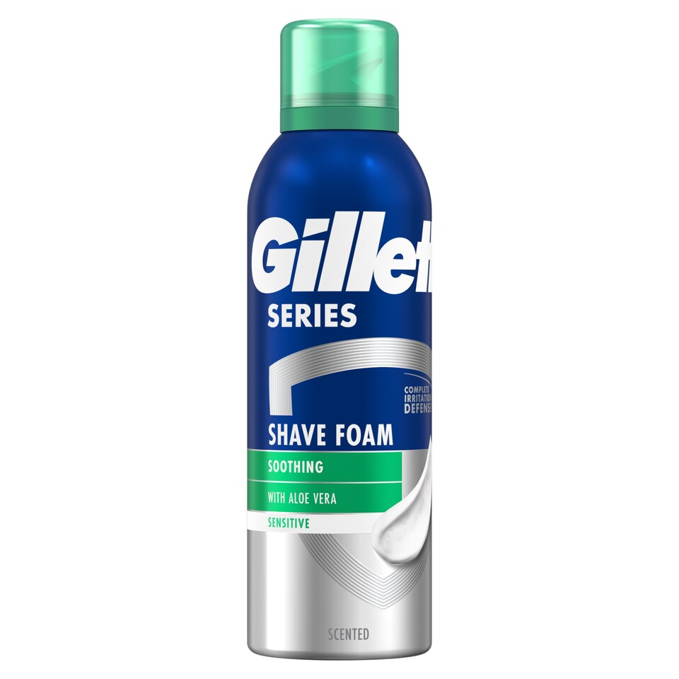 image 1 of Gillette Series Upokojujúca Pena Na Holenie S Aloe Vera, 200ml