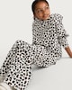 image 2 of F&F Girls Cotton Rich Leopard Print Hoodie in Nude
