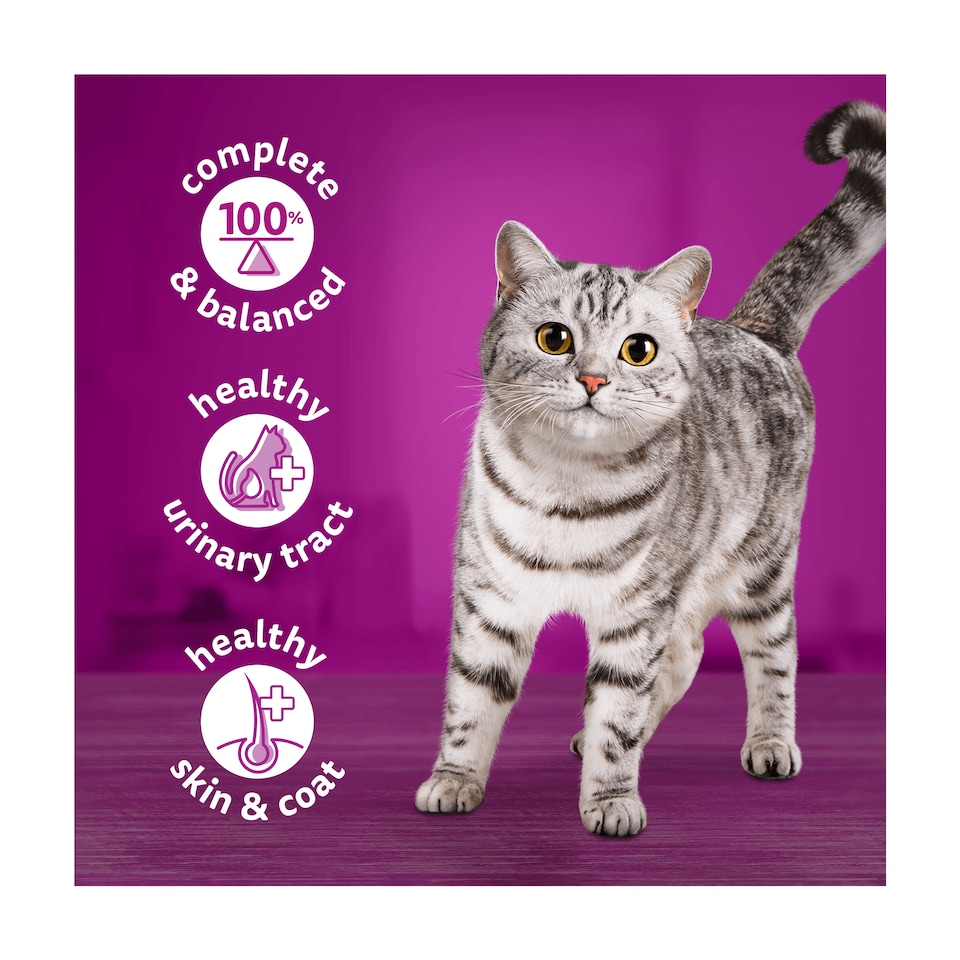 image 1 of Whiskas Adult Cat Food Tin Cans Farm Menu in Jelly 6x400g
