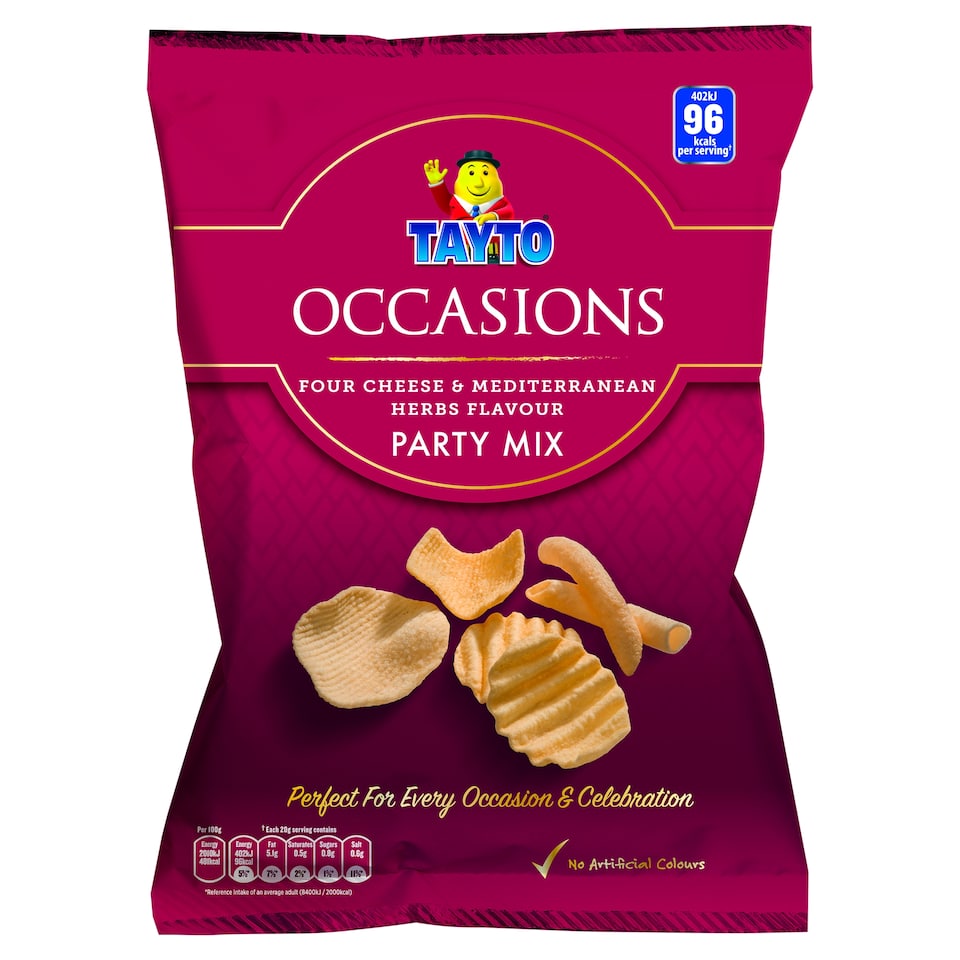 Tayto Occasions Cheese And Mediterranean Herb Mix 90G
