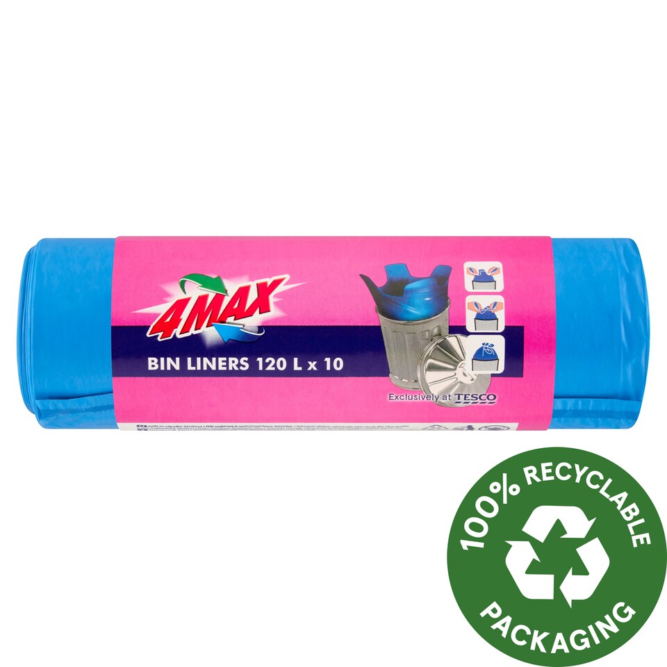 4MAX Vrecia na odpad 120 l 10 ks