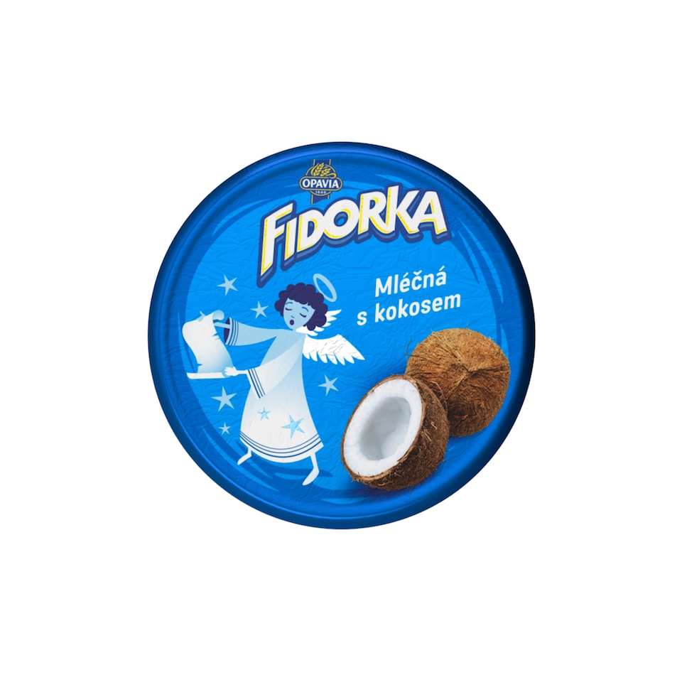 obrázok 1 z Fidorka Mliečna s kokosom Oblátka v čokoláde Samostatné balenie 30 g