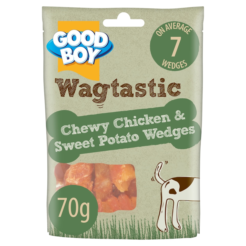 image 1 of Good Boy Chewy Chicken & Sweet Potato Wedges 70G