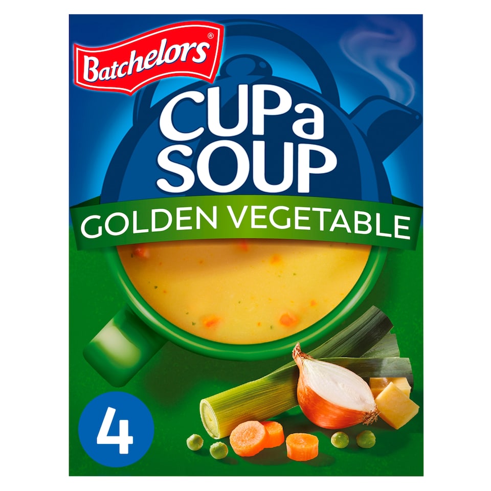 image 1 of Batchelors Cup A Soup Golden Vegetable 4 Pack 82G