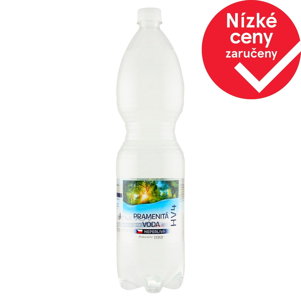 Tesco HV4 pramenitá voda neperlivá 1,5l