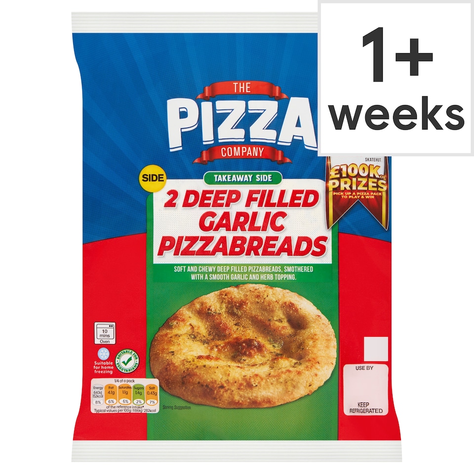 The Pizza Company Deep Filled Garlic Bread 2 Pack