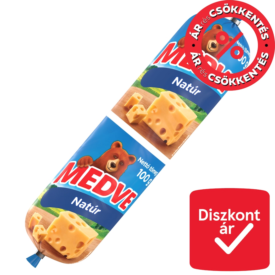 Medve Unflavoured Fat Processed Cheese Spread 100 g