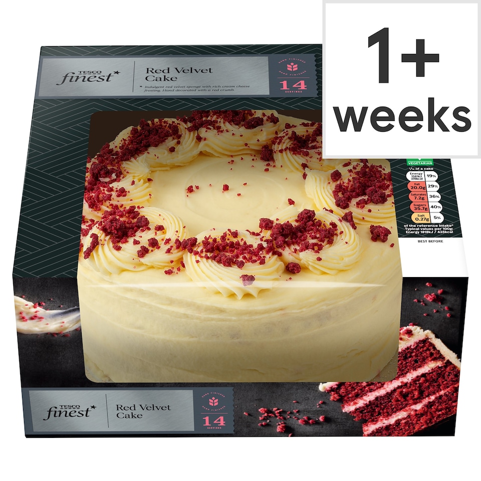 Tesco Finest Red Velvet Cake Cake - Tesco Groceries