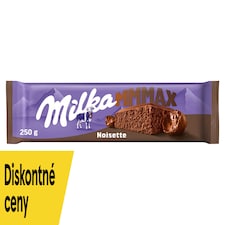 Milka Noisette mliečna čokoládová tabuľka z alpského mlieka s lieskovoorieškovou pastou 250 g