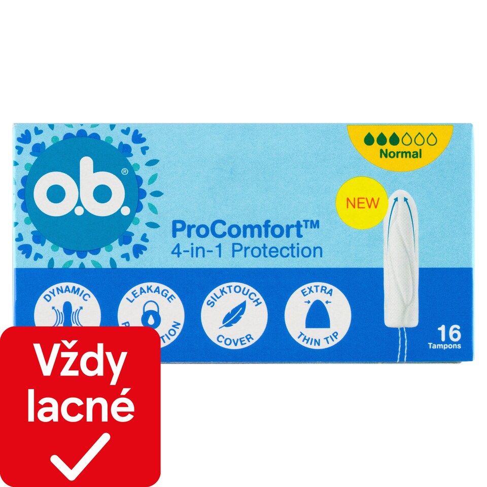 image 1 of O.B. ProComfort Normal Tampons 16 pcs