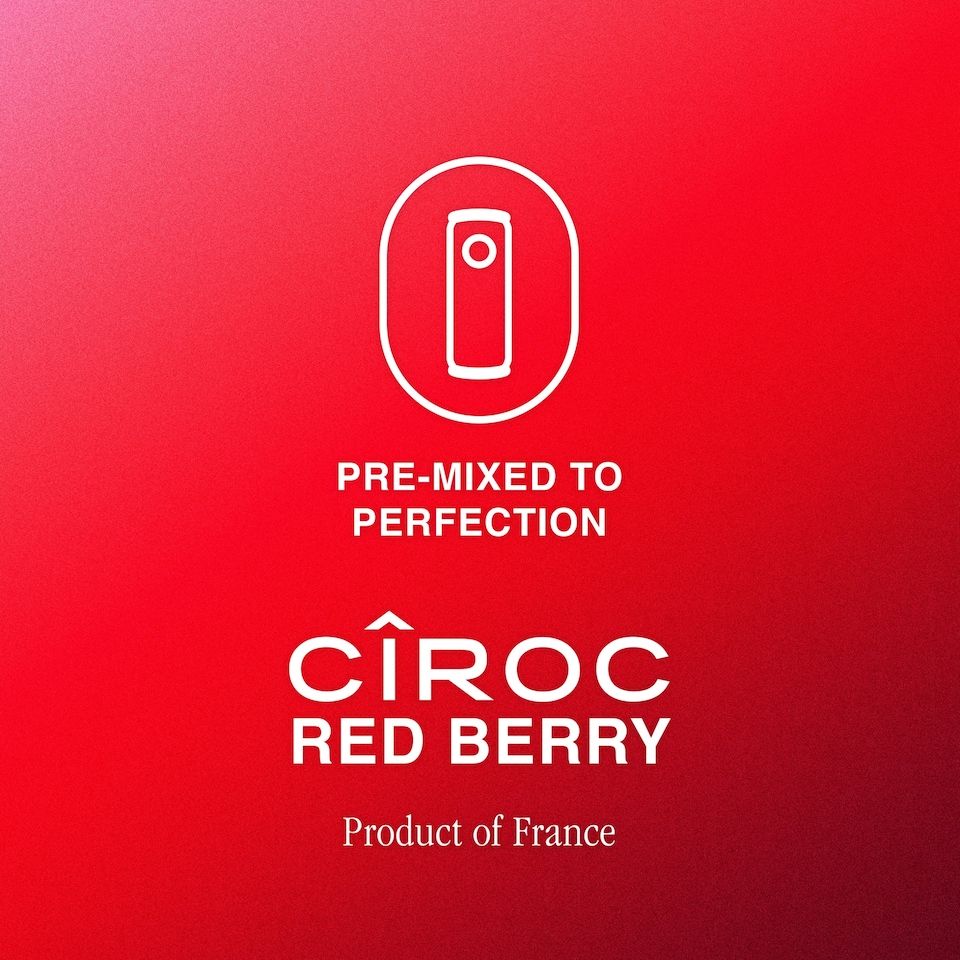 image 1 of Ciroc Red Berry Sparkling Vodka Drink 250ml