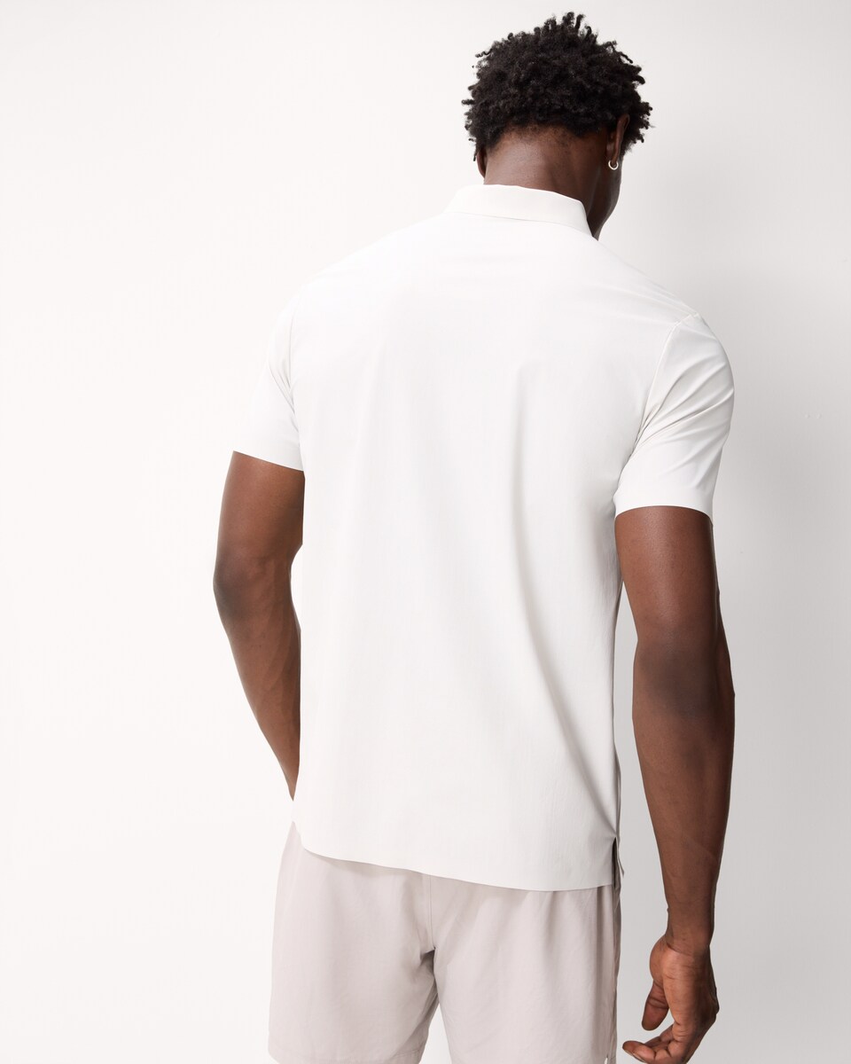 image 1 of F&F Active ULTRAMOVE Golf Polo Shirt in Ecru