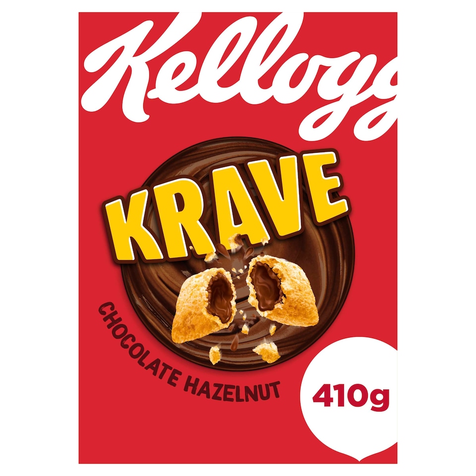 image 1 of Kellogg's Krave Chocolate Hazelnut Breakfast Cereal 410g