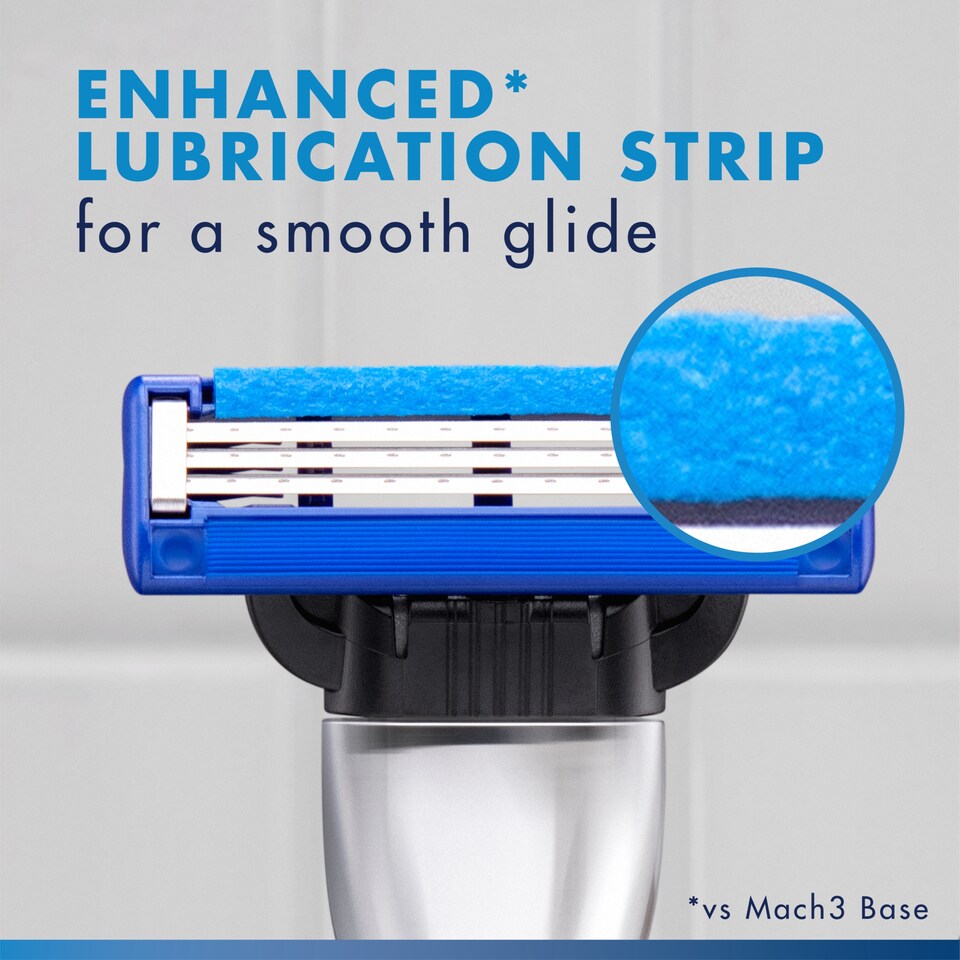 image 1 of Gillette Mach 3 Turbo Razor Blades Refill 8 Pack