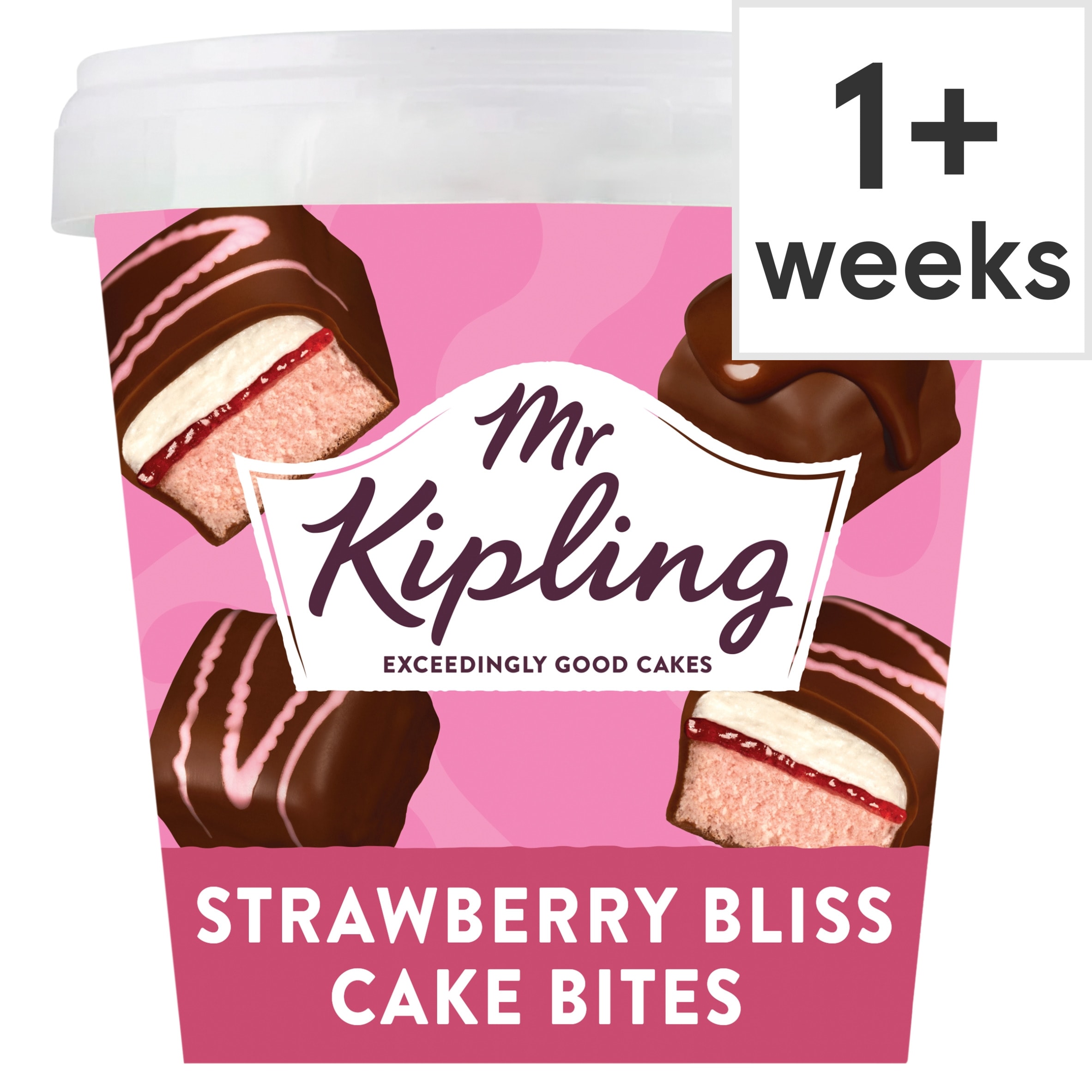 Mr Kipling Chocolate Strawberry Mini Cake Bites 205g