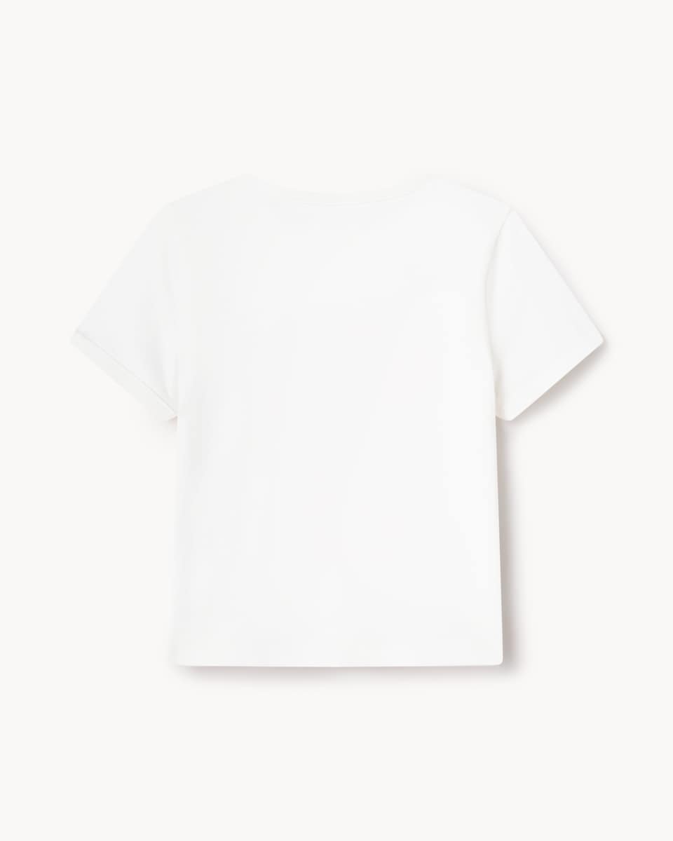 image 1 of F&F Girls Cotton Rich Angel Energy T-Shirt in White
