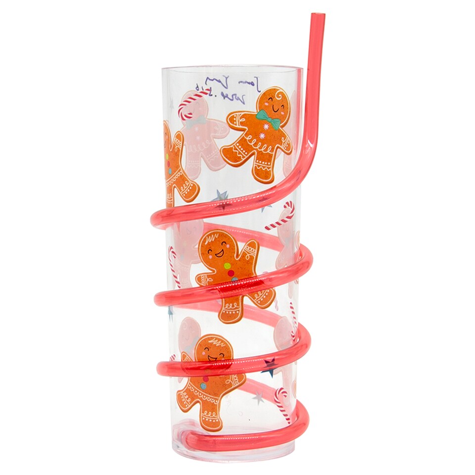 Tesco Gingberbread swirley straw