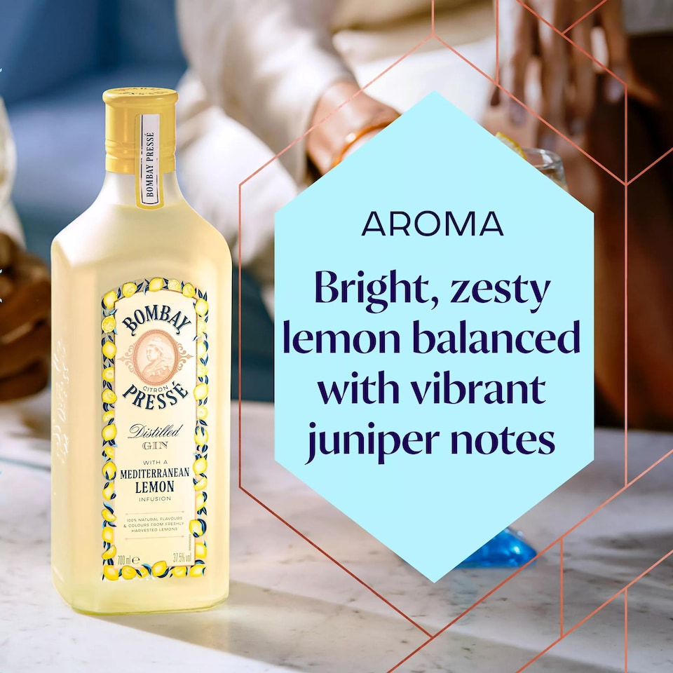 image 1 of Bombay Citron Presse Distilled Gin - Mediterranean Lemon 70cl
