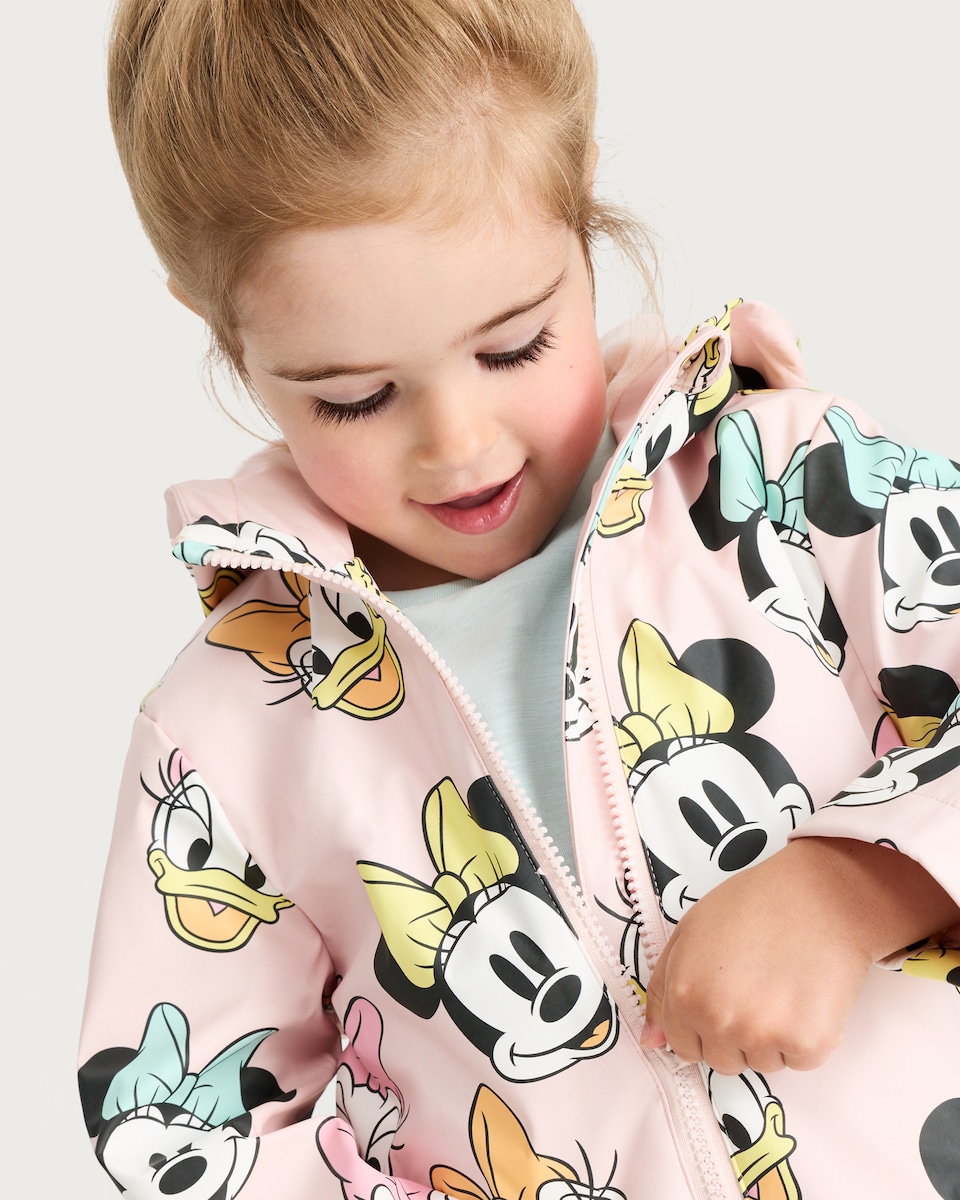 image 1 of Disney Minnie Mouse and Daisy Duck Hooded Jacket in Pink