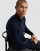 image 1 of F&F Lambswool Knitted Half Zip Jumper in Navy
