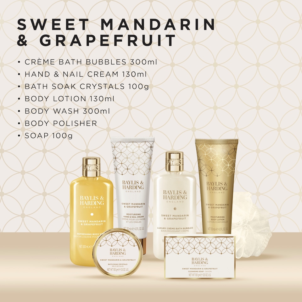 image 1 of Baylis & Harding Sweet Mandarin & Grapefruit Luxury Pamper Gift Set