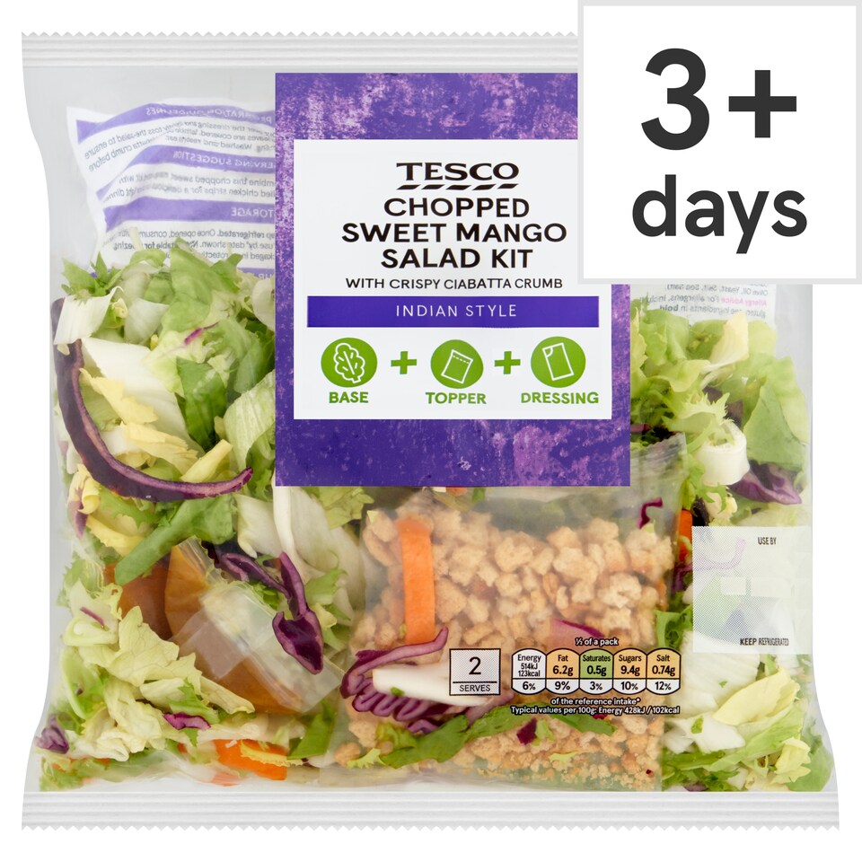 Tesco Chopped Sweet Mango Salad Kit 240g
