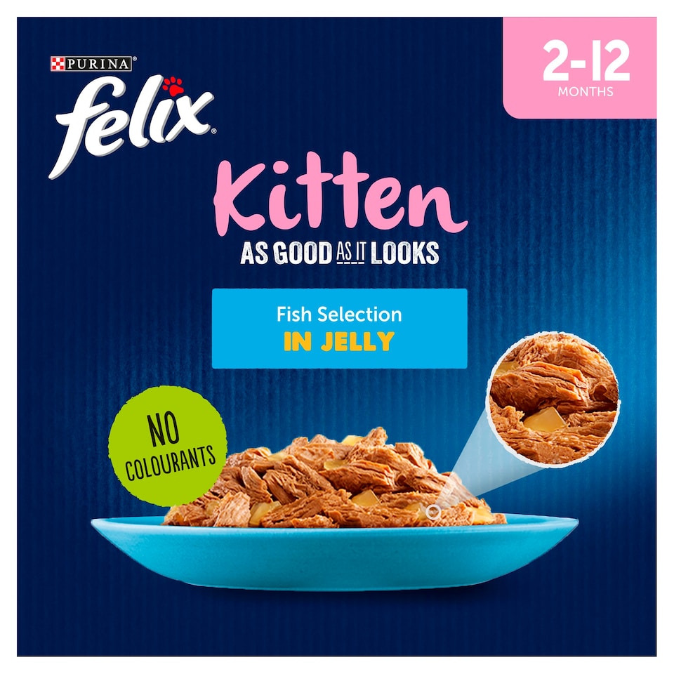 image 1 of Felix As Good As It Looks Kitten Fish 12X100g