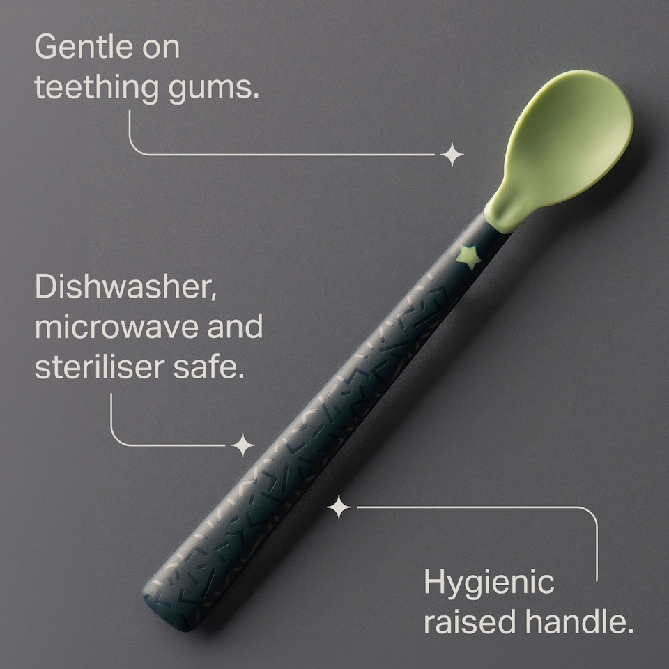 image 1 of Tommee Tippee Weaning Spoons 4M+ 5Pack