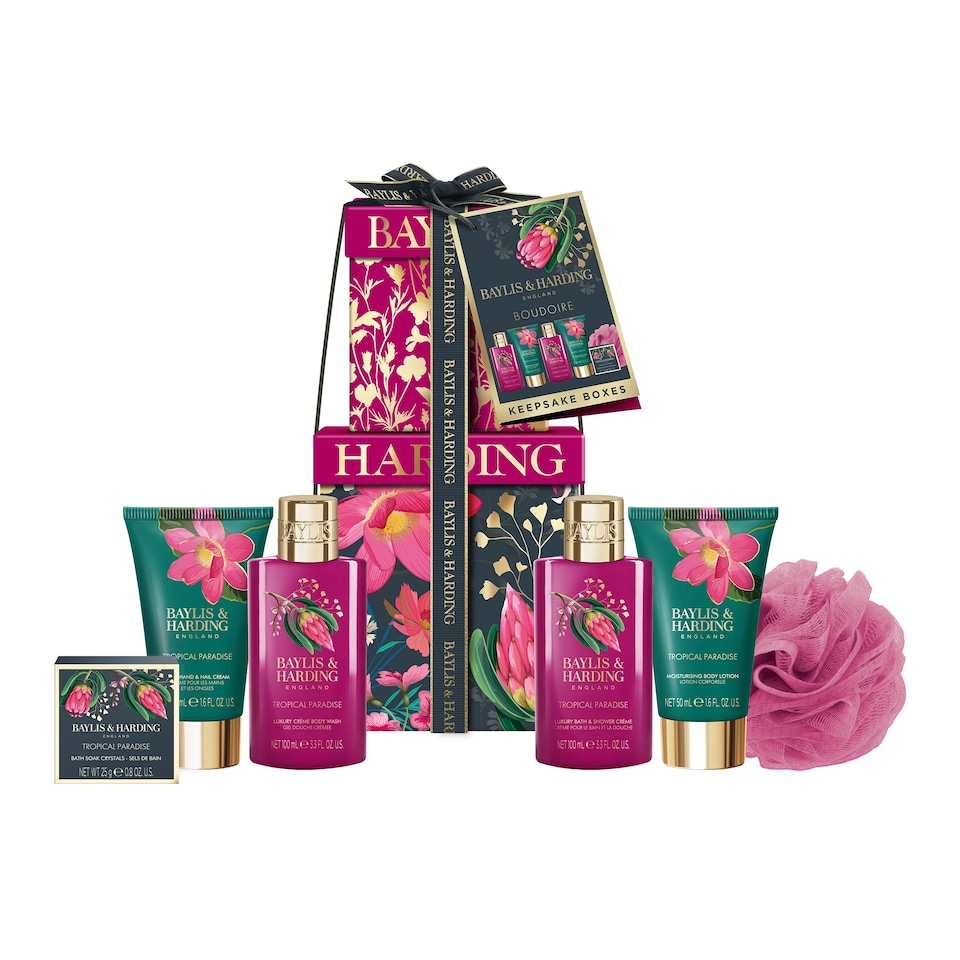 image 1 of Baylis & Harding Boudoire Keepsake Boxes Gift Set