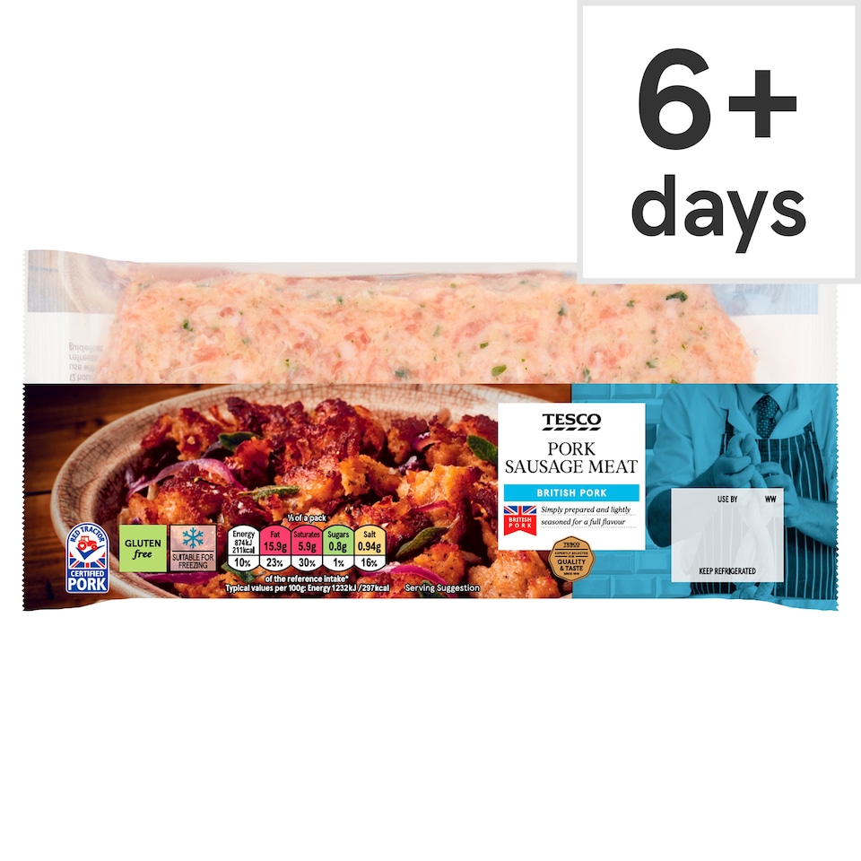 Tesco British Pork Sausage Meat 400G