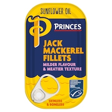 Princes Jack Mackerel Fillets In Sunflower Oil 125G