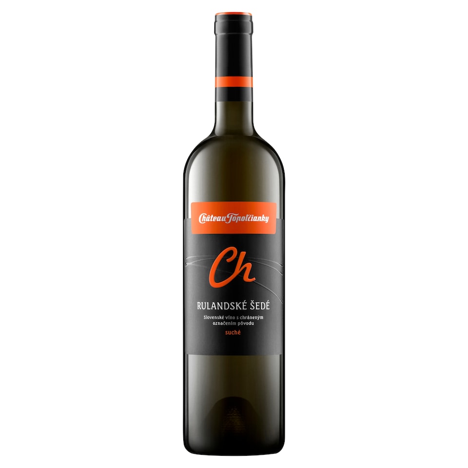 Château Topoľčianky Rulandské šedé slovenské akostné odrodové víno CH.O.P. biele suché 0,75 l