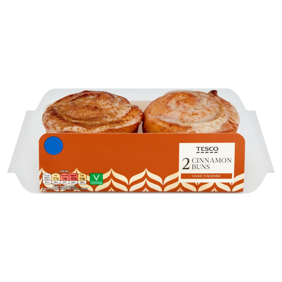 Tesco 2 Cinnamon Buns