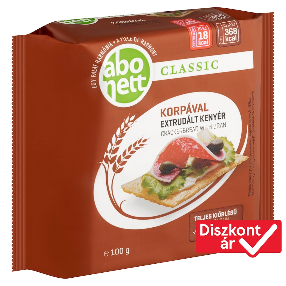 Abonett Classic extrudált kenyér korpával 100 g