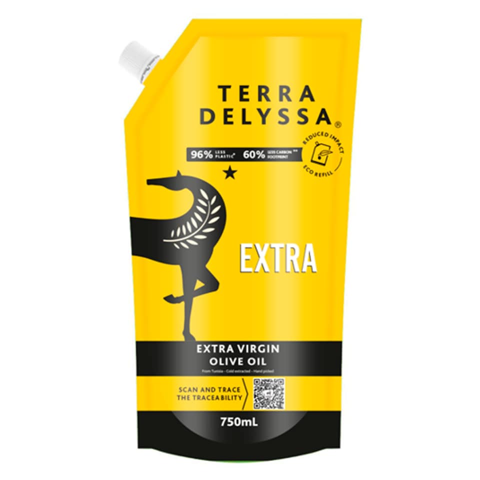 Terra Delyssa Extra Virgin Olive Oil Refill Pouch 750ml