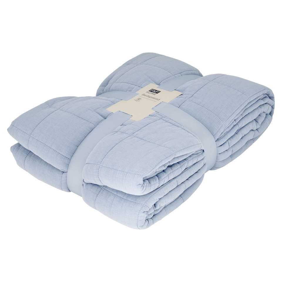 F&F Home Washed Blue Bedspread