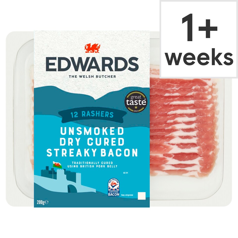 Edwards Of Conwy Streaky Bacon 200G