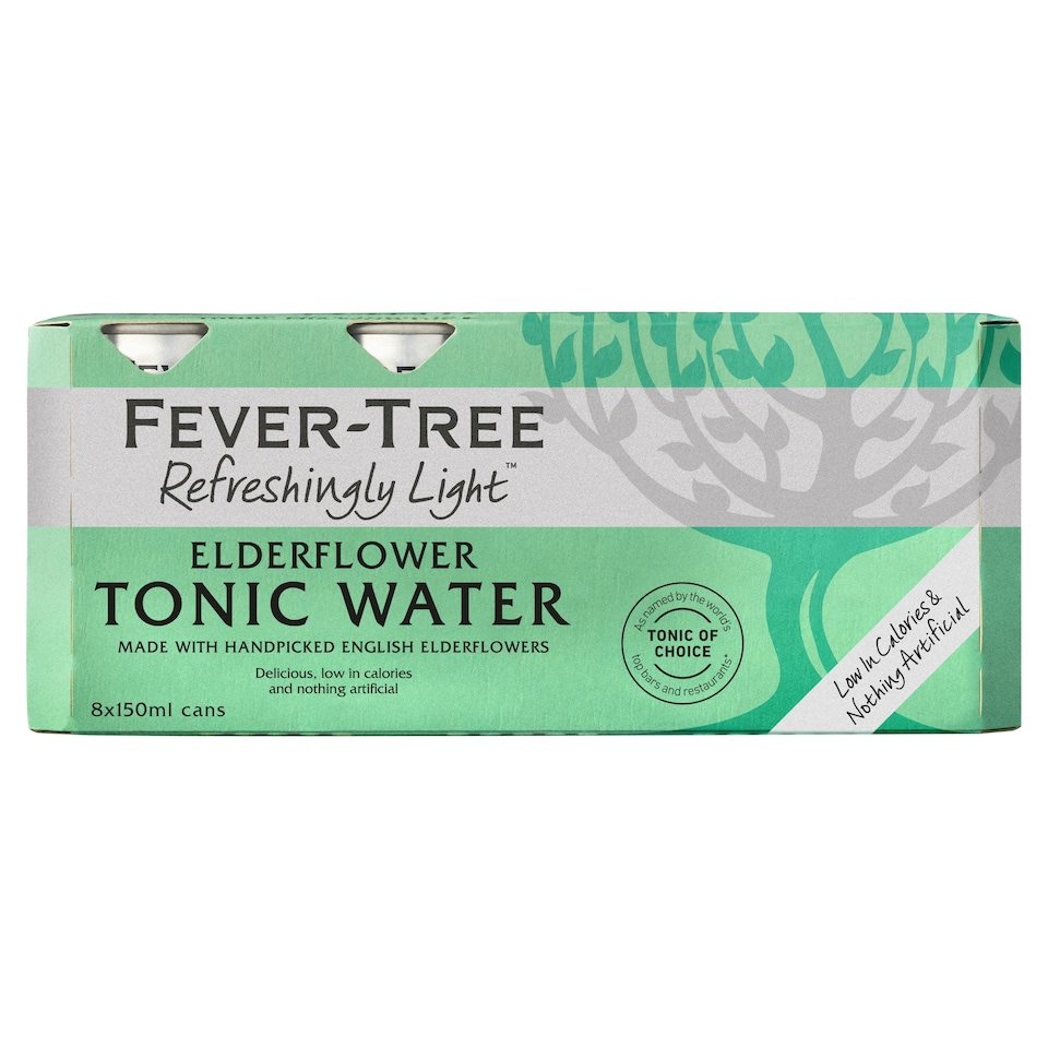 Fever-Tree Light Elderflower Tonic Water 8 X 150Ml