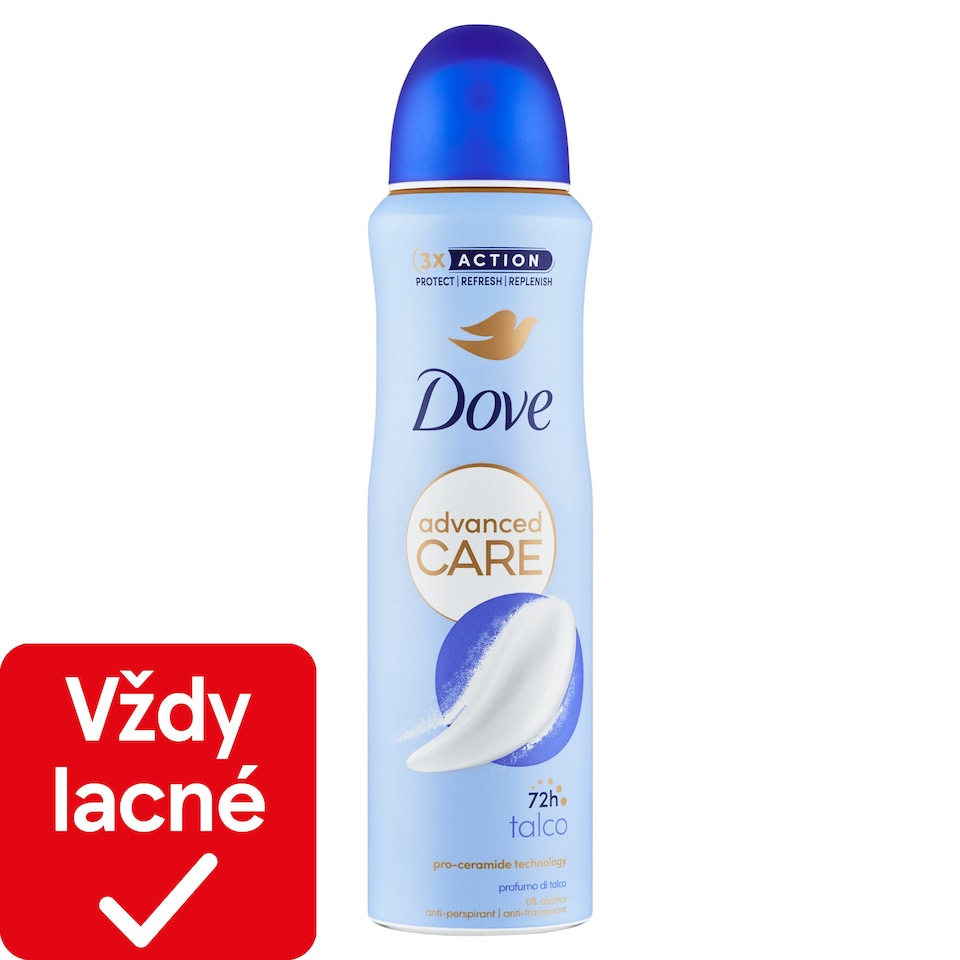 obrázok 1 z Dove Advanced Care Talco Antiperspirant sprej 150 ml