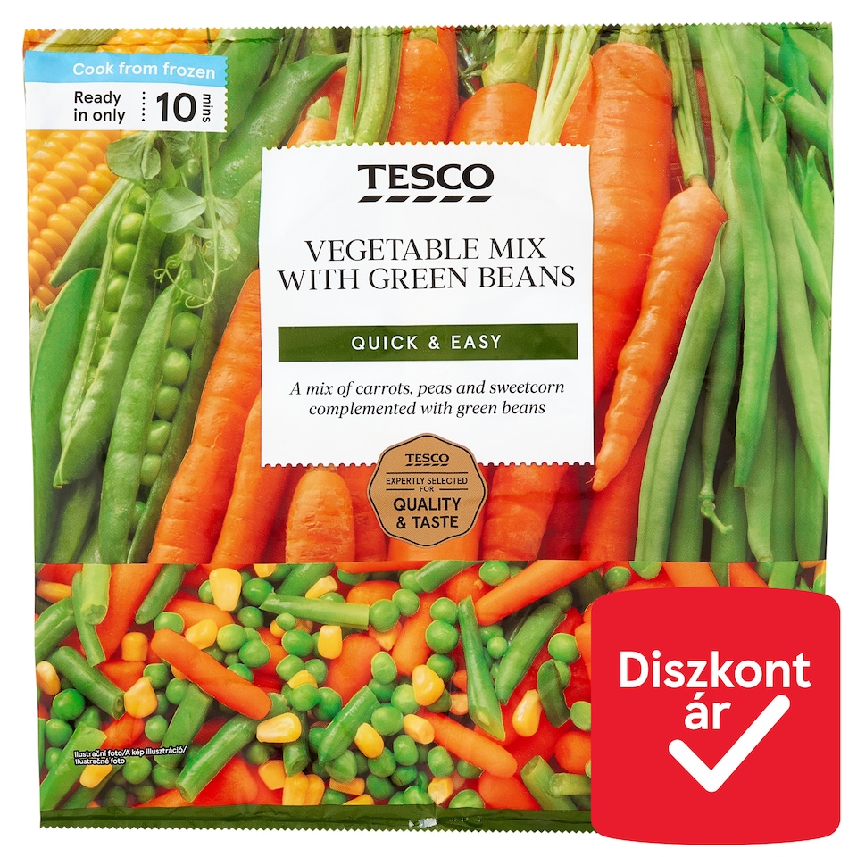 Tesco gyorsfagyasztott zöldségkeverék 1 kg