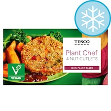 Tesco Plant Chef 4 Nut Cutlets 350G