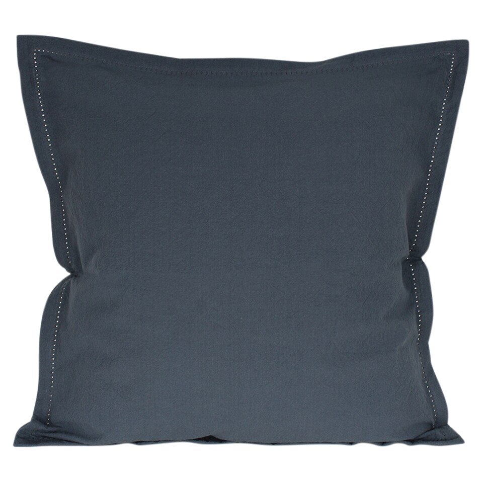 F&F Home Soft Blue Washed Cotton díszpárna 50 cm x 50 cm