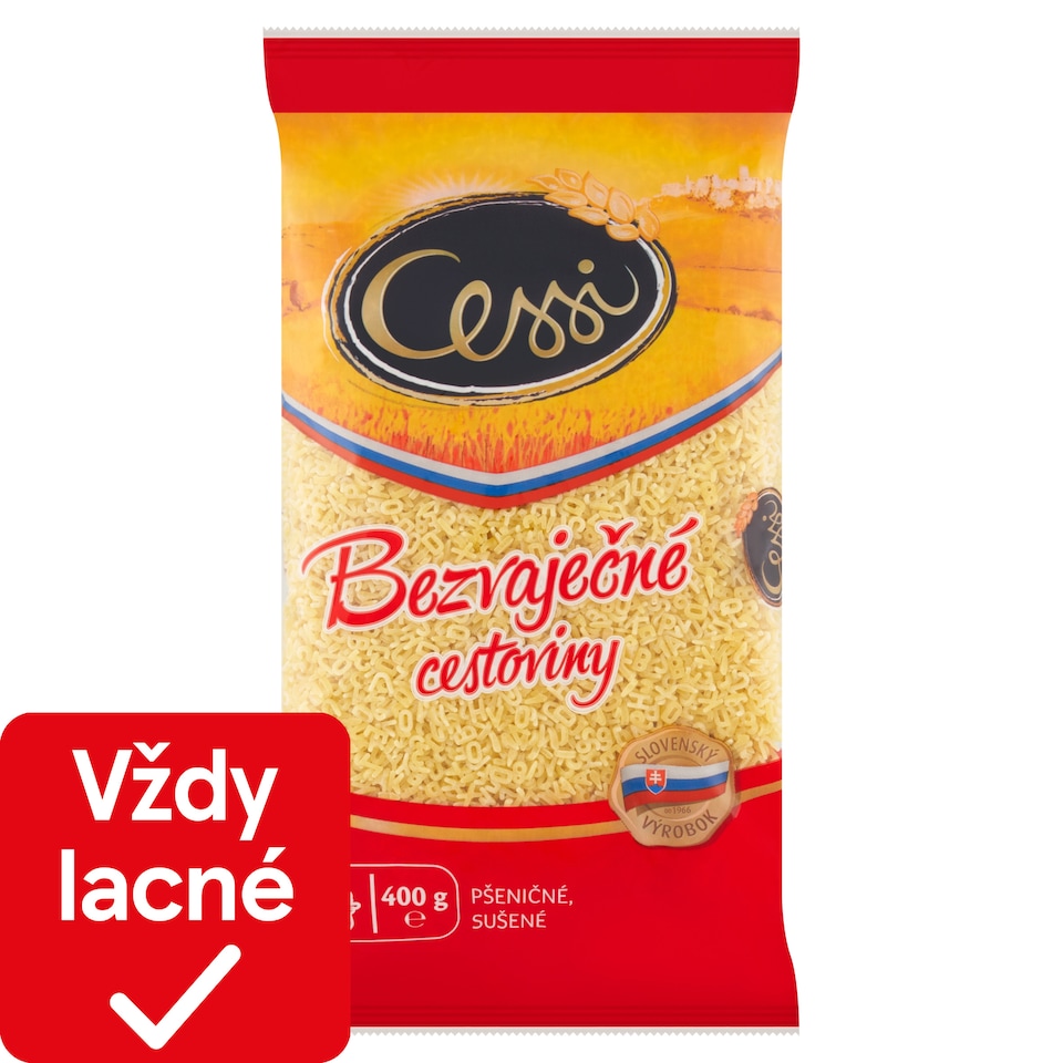 Cessi Bezvaječné cestoviny abeceda 400 g