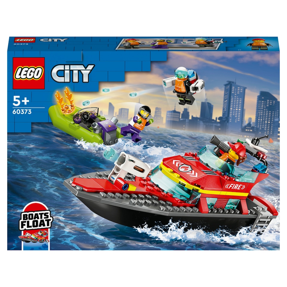 obrázok 1 z LEGO City 60373 Hasičská záchranná loď a čln