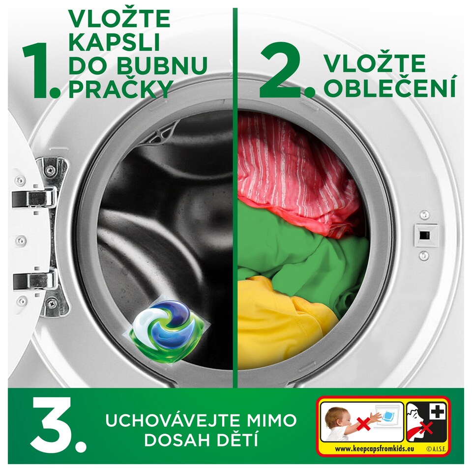 Obrázek 1 pro produkt Ariel Allin1 PODS +, Kapsle Na Praní S Tekutým Prostředkem, 38 Praní