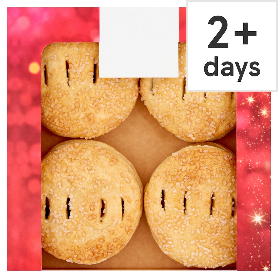 Tesco Puff Pastry Mince Pies 4 Pack