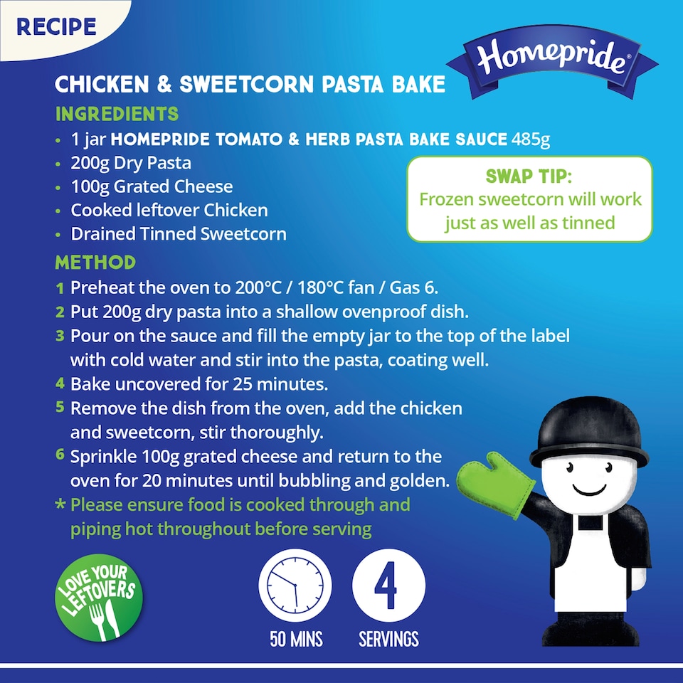 image 1 of Homepride Pasta Bake Sauce - Tomato & Herb 485g