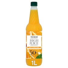 Tesco High Juice Orange Squash 1L