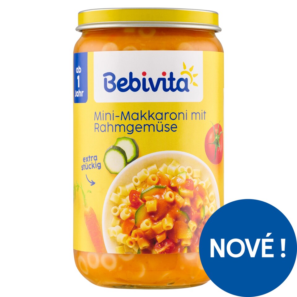 Obrázek 1 pro produkt Bebivita Zelenina, nudle a smetanová omáčka 250g